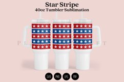 star stripe 40oz quencher tumbler sublimation full wrap high resolution transparant background