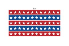 star stripe 40oz quencher tumbler sublimation full wrap high resolution transparant background