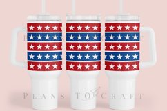 star stripe 40oz quencher tumbler sublimation full wrap high resolution transparant background