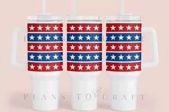star stripe 40oz quencher tumbler sublimation full wrap high resolution transparant background