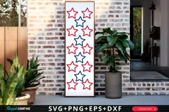 Star SVG, 4th Of July Porch Sign SVG Design Product Image 1