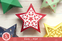 Star Treat Box SVG and PDF Templates Product Image 1