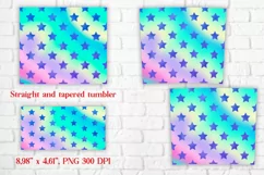 Stars skinny and sippy cup tumbler sublimation design Product Image 2