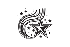 Star wave creative clipart element design Product Image 1