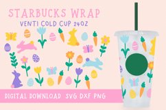 Easter Svg | Starbuck Seamless Full Wrap | Spring Svg Product Image 1