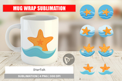 Mug Wrap Starfish Product Image 1