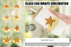 Glass Can Starfish Product Image 1