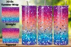 Starlight Spectrum Glitter Tumbler wrap, Seamless Wrap PNG