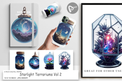 Digital Paper Starlight Terrariums Product Image 1