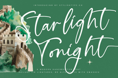 Starlight Tonight - Modern Handwritten Font Product Image 1