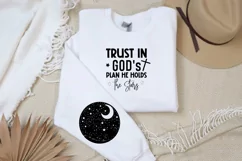 Starry Night Sky Sleeve SVG, God SVG Design, Faith SVG Product Image 3