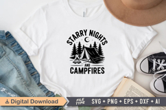 Starry Nights And Campfires SVG File | Camping SVG | Outdoor Product Image 2