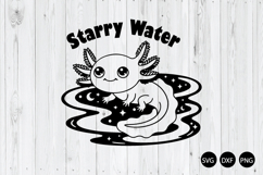 Starry Water SVG, Axolotl Starry Water SVG Product Image 1