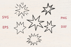 Sparkly Stars SVG Product Image 1