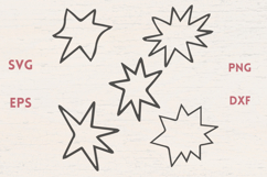 Sparkly Stars 2 SVG Product Image 1
