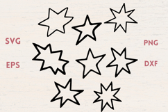 8 Stars SVG Product Image 1