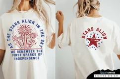 As The Stars Back And Front SVG, 4th Of July SVG Design Product Image 3
