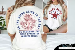 As The Stars Back And Front SVG, 4th Of July SVG Design Product Image 2
