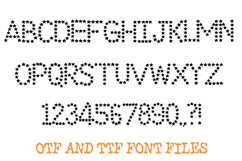 Stars Alphabet Lettering ABC Text Font OTF Type Illustration Product Image 3