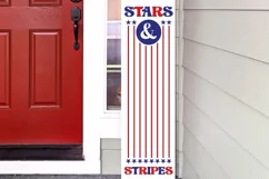 Stars and Stripes Porch Sign SVG, American Flag SVG Product Image 4