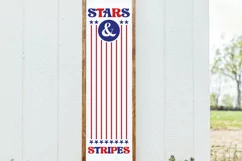 Stars and Stripes Porch Sign SVG, American Flag SVG Product Image 5