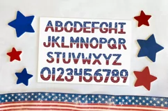 Independence Day Alphabet | Patriotic Stars and Stripes Product Image 2