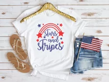 Stars and Stripes | SVG PNG DXF EPS AI | 4th July Shirt Svg Product Image 3
