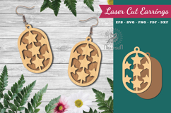 Stars Laser Cut Earrings Product Image 1