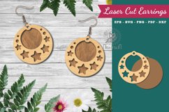 Stars Laser Cut Earrings Product Image 1