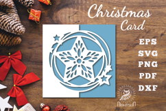 Stars Papercut Card SVG Product Image 1