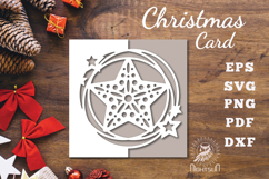 Stars Papercut Card SVG Product Image 1