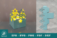 Stars Papercut Lantern SVG Product Image 1
