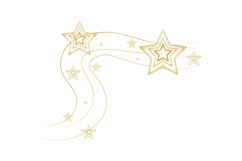 Stars pattern decorative element with lines wave clipart Product Image 1