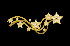 Stars pattern decorative element with lines wave design Product Image 2