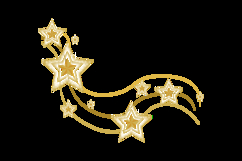 Stars pattern decorative element with lines wave graphic Product Image 2