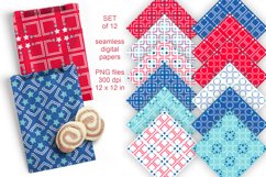 Stars Squares n Circles Seamless Patterned Papers Set of 12 
