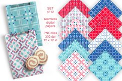 Stars Squares n Circles Seamless Patterned Papers Set of 12 