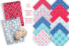 Stars Squares n Circles Seamless Patterned Papers Set of 12 