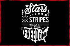 Typography American Themes - Starts Stripes and Freedom Product Image 2