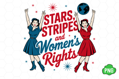 Stars Stripes Women's Rights PNG Product Image 1