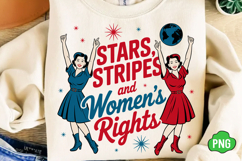 Stars Stripes Women's Rights PNG Product Image 2