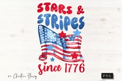 Patriotic Stars & Stripes Since 1776 PNG | Patriotic PNG Product Image 1
