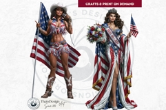 4th of July Characters PNG, Patriotic Americana Portraits Product Image 7