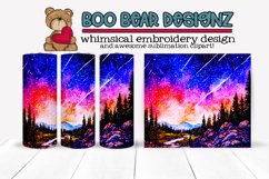 Stary Night Sublimation tumbler wrap design Product Image 1