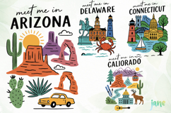 State Cityscape Hand Drawn SVG Product Image 1