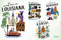 State Cityscape Hand Drawn SVG Product Image 1