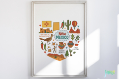 State Doodle Sublimation Clipart Product Image 2
