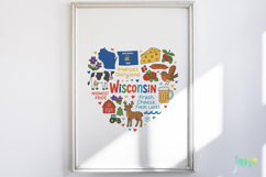 State Doodle Sublimation Clipart Product Image 2