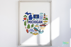 State Doodle Sublimation Clipart Product Image 2