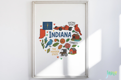 State Doodle Sublimation Clipart Product Image 2